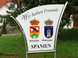 Begrüßungsschild