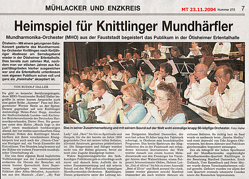 Heimspiel für Knittlinger Mundhärfler